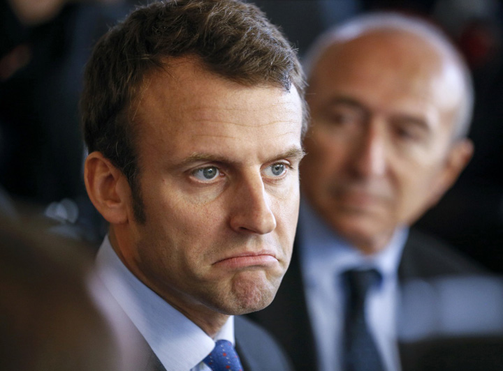 Macron, tot mai mic in sondaje