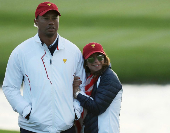 Tiger Woods cu actuala. - Ziarul National