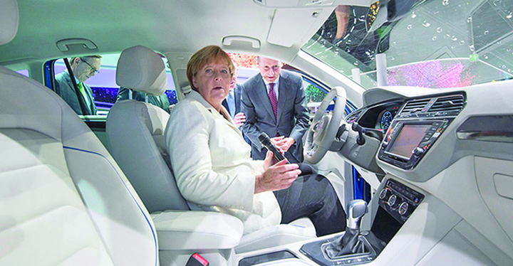 Merkel pierde in fieful Volkswagen