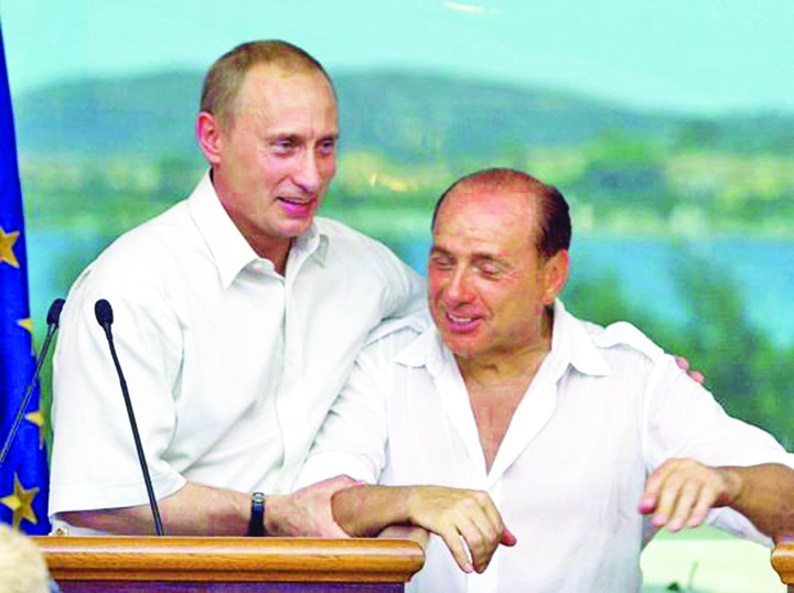 Putin, în pat cu Berlusconi