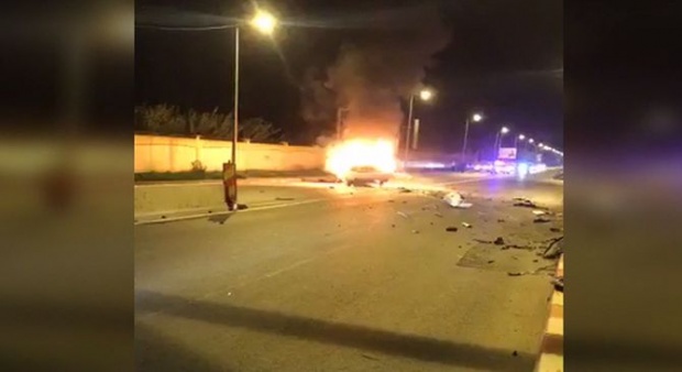 Sfarsit dramatic pentru un sofer: a ars de viu in masina