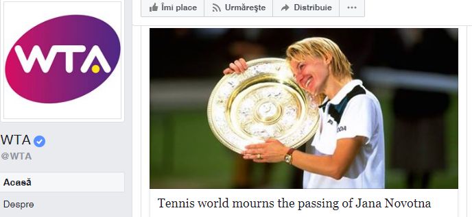 Doliu in lumea tenisului: Jana Novotna a murit la 49 de ani