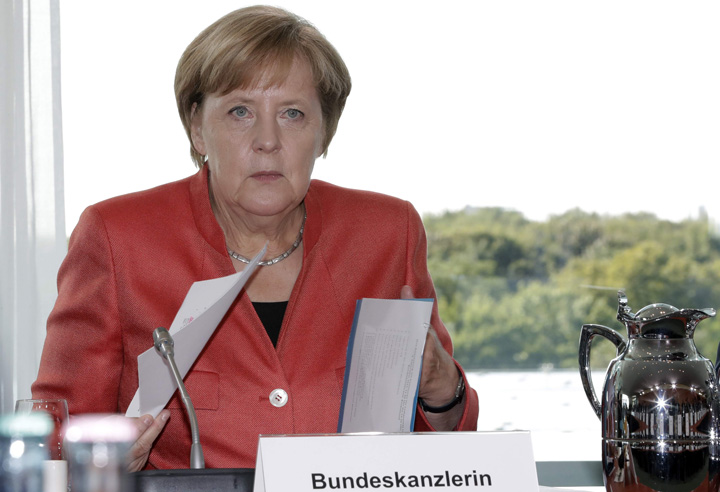 Merkel, pe faras