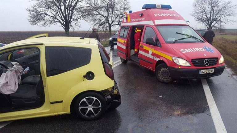 Urmarile unui carambol cu 4 masini, in care se aflau 9 oameni