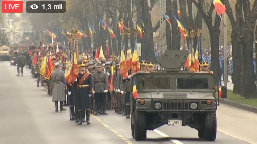 Imagini LIVE de la Parada Militara de 1 decembrie (VIDEO)