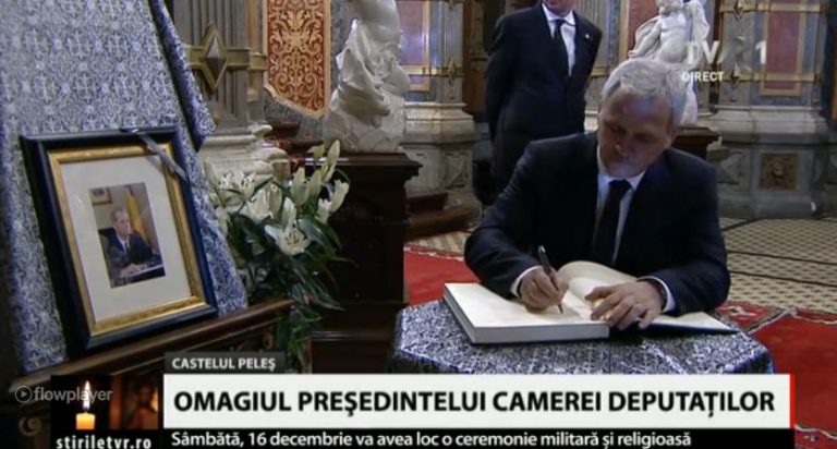 Peles. Presedintii celor doua Camere ale Parlamentului, la capataiul Regelui Mihai