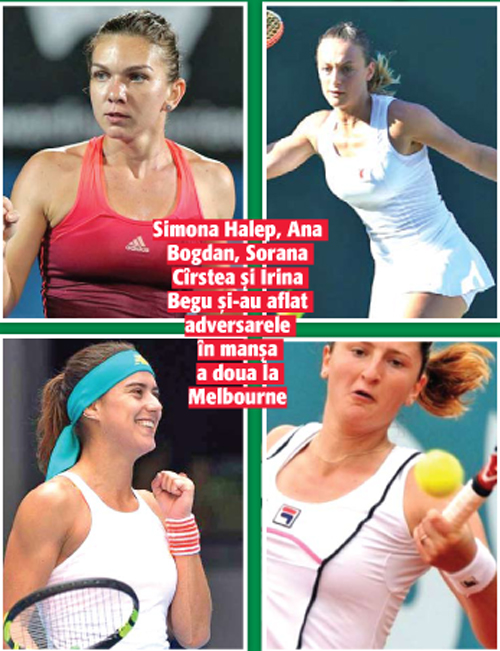 Patru romance in turul secund la Australian Open