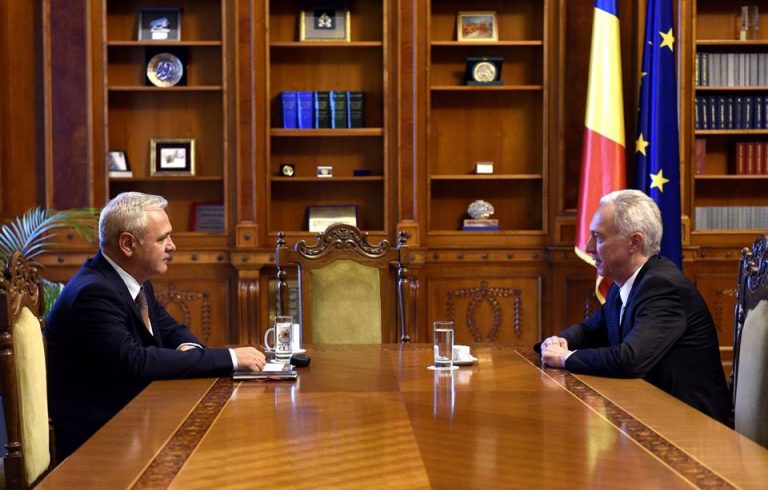 Dragnea, discutie cu ambasadorul american, la Parlament