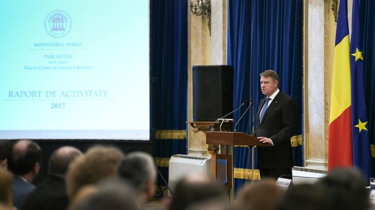 Bilant Ministerul Public. Iohannis: se incearca in mod fals acreditatea ideii ca procurorii sunt inamicii societatii