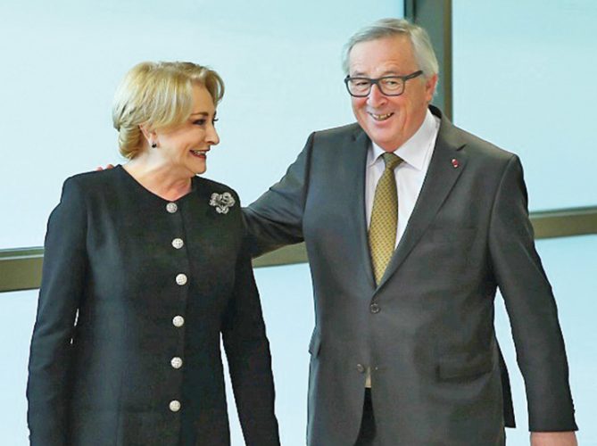 Viorica Dancila - Jean-Claude Juncker meeting in Brussels - Ziarul National