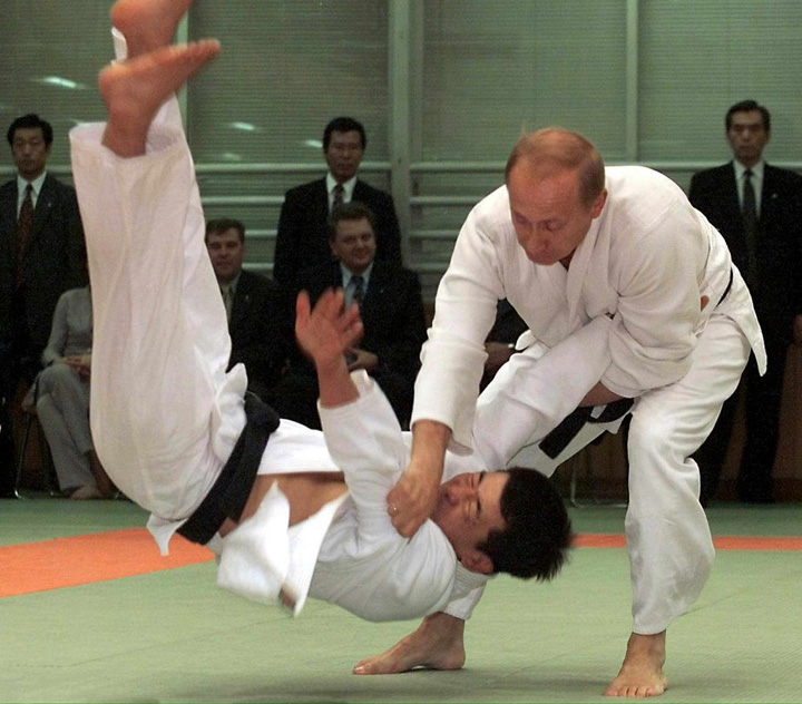 Rusia, in priza de judo a lui Putin