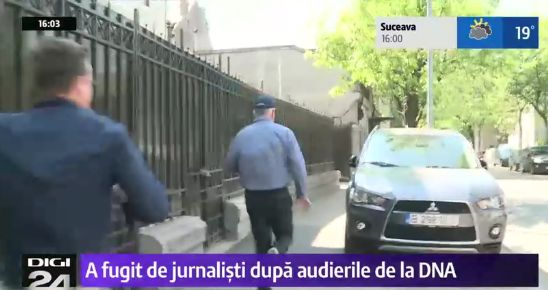 Un om de afaceri a luat-o la fuga, la iesirea de la DNA