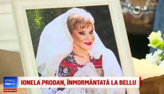 Ionela Prodan, condusa pe ultimul drum. Colegii i-au cantat la capatai