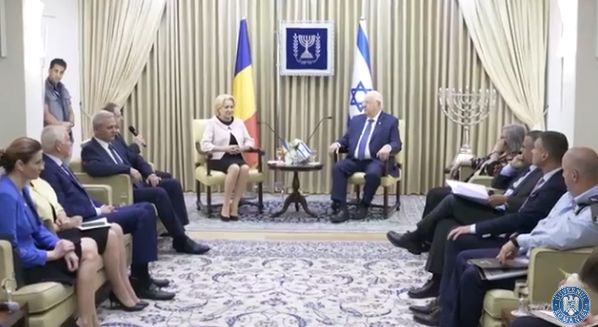 Dragnea, alaturi de Dancila la intrevederea cu presedintele israelian. S-a vorbit de mutarea ambasadei