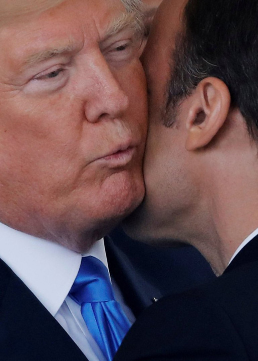 U.S. President Trump welcomes French President Macron at the White House in Washington - Ziarul National