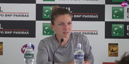 Simona a zambit imediat dupa finala pierduta la Roma. Primele declaratii 