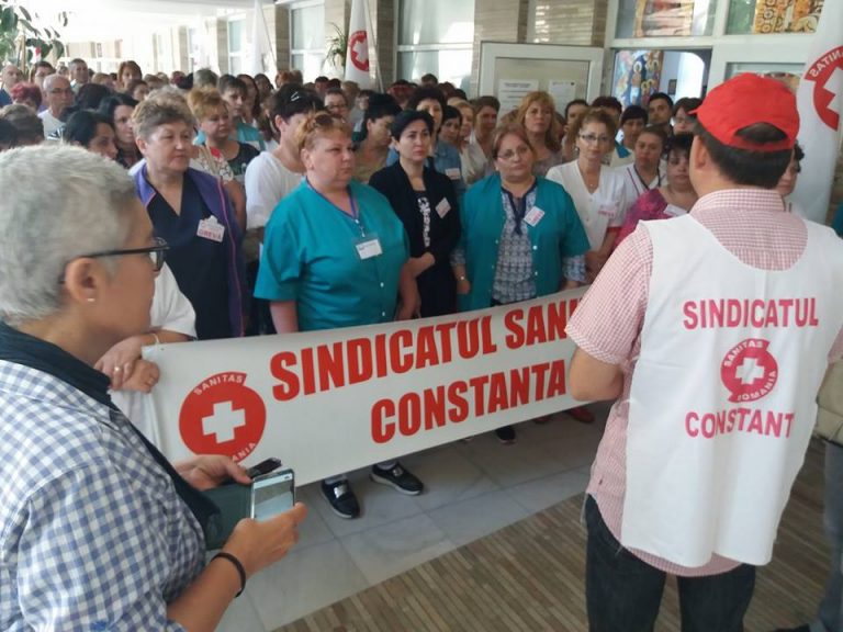 Angajatii din Sanatate, in greva de avertisment