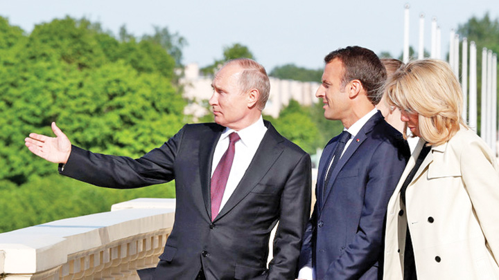 Slabe sanse pentru Macron in fata lui Putin