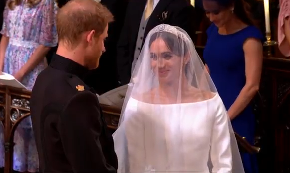Meghan Markle, superba in rochie de mireasa (VIDEO)