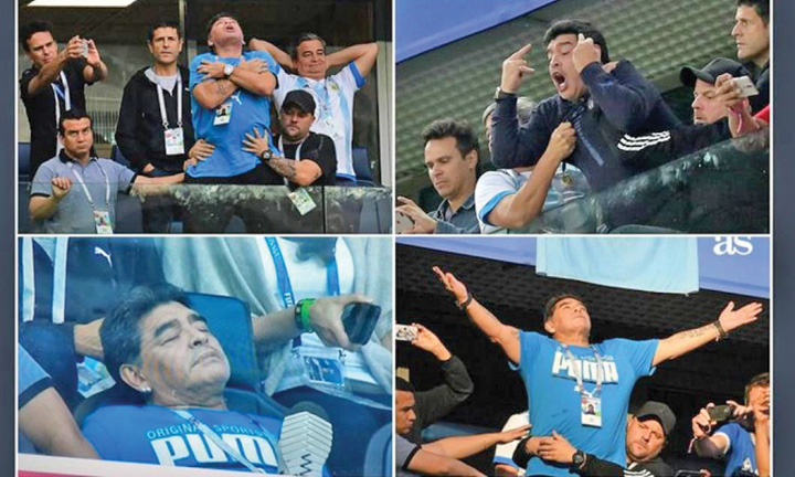 Maradona, euforic peste limita legala