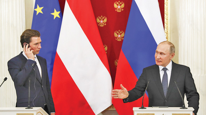 Din Austria, Putin linisteste Europa