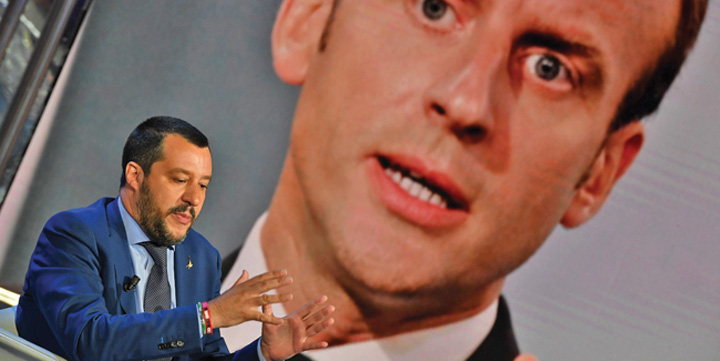 Italia ii inchide gura lui Macron
