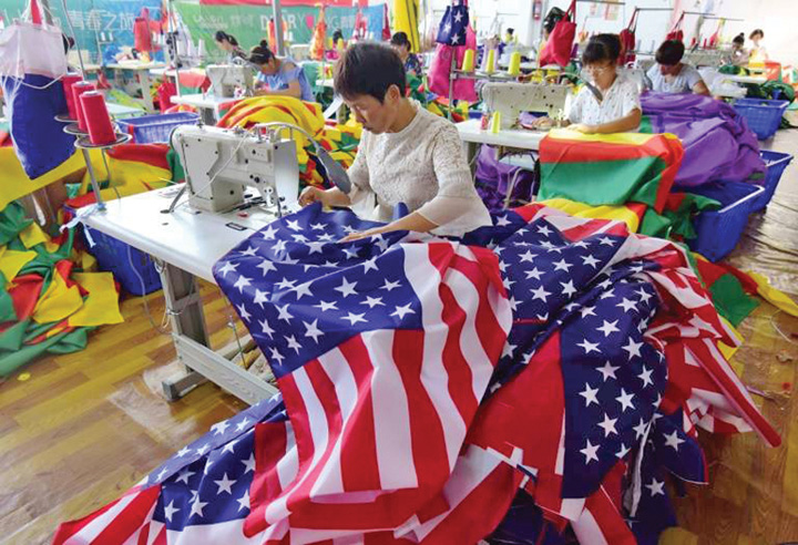 Steaguri americane made in China
