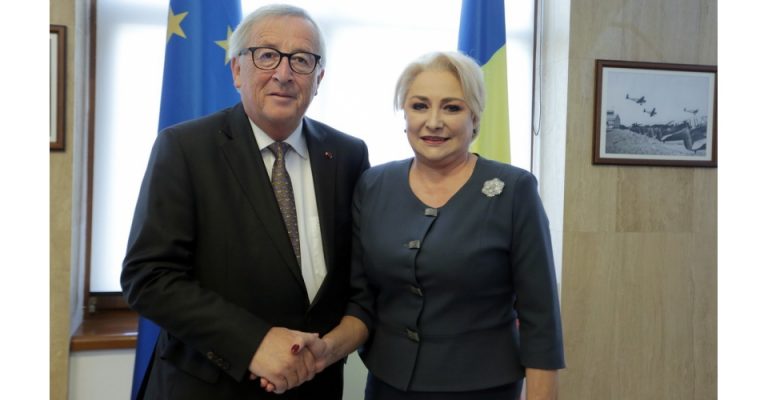 Imagini de la intrevederea Dancila-Juncker. Care a fost principalul subiect de discutie