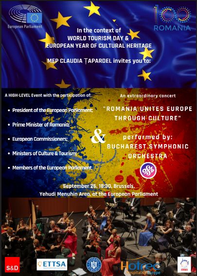 Orchestra Simfonica Bucuresti, concert in Parlamentul European. „Balada” lui Ciprian Porumbescu se va auzi la Bruxelles
