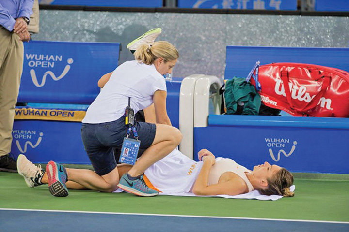 Halep a facut figuratie la Wuhan