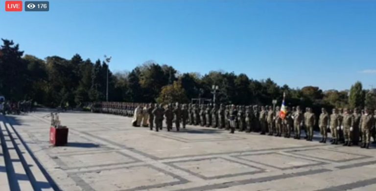 Iohannis si Dancila, la ceremonialul din Parcul Carol, de Ziua Armatei (VIDEO)