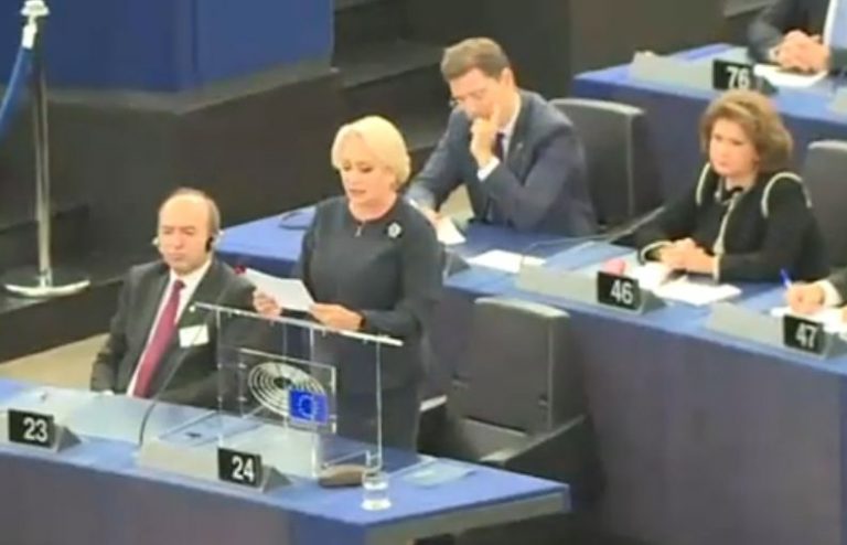 Dancila, in PE: in ce fel a aparat MCV cetatenii romani de incalcarea grava a drepturilor lor?