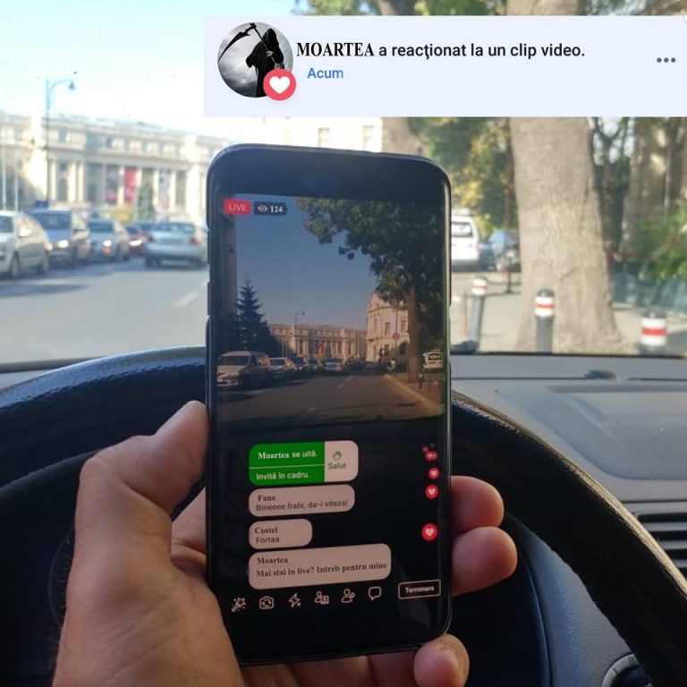 Mesaj de la MAI pentru soferii preocupati de live-uri la volan: „Opriti nebunia asta!”