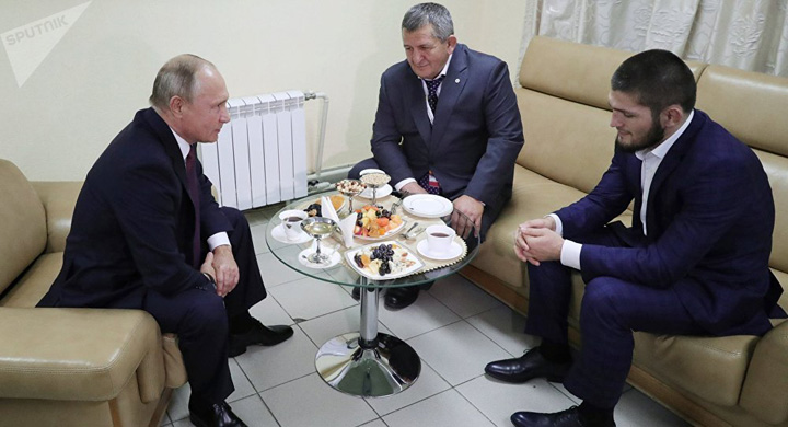 Putin i-a facut morala lui Khabib Nurmagomedov
