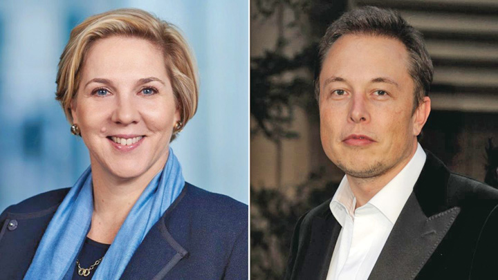 O femeie ii ia locul lui Elon Musk