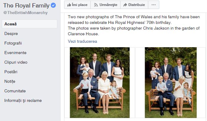 Toata lumea zambeste! Fotografii speciale, de familie, facute publice la aniversarea Printului Charles