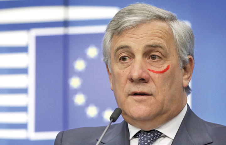 Presedintele Parlamentului European, cu un ochi ”invinetit”