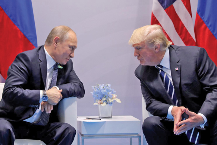 Putin si Trump, una scurta la Paris