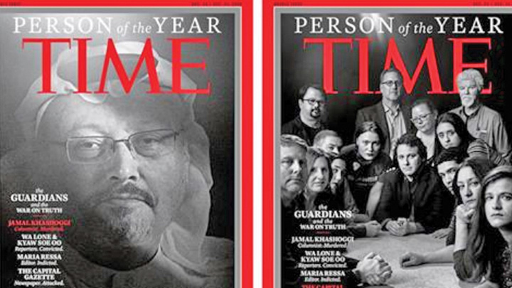 Time: Jurnalistul ucis, personalitatea anului