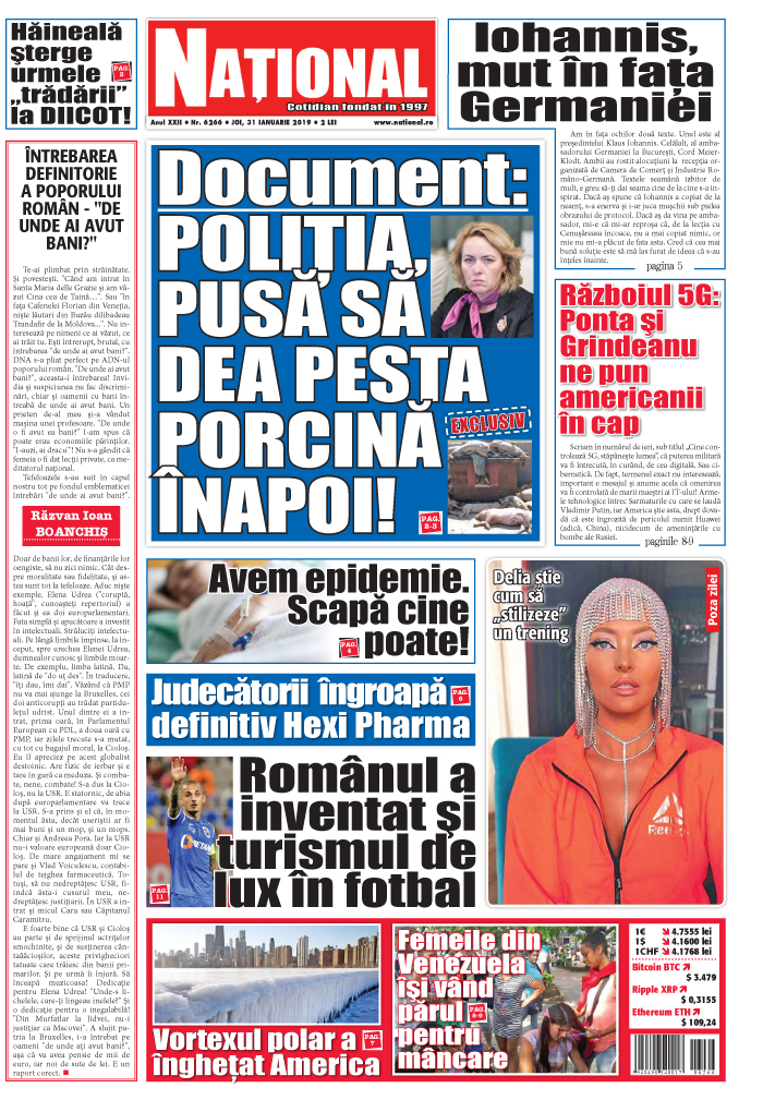 Editia tiparita 31 ianuarie 2019