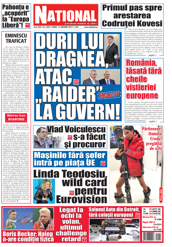 Editia tiparita 15 ianuarie 2019