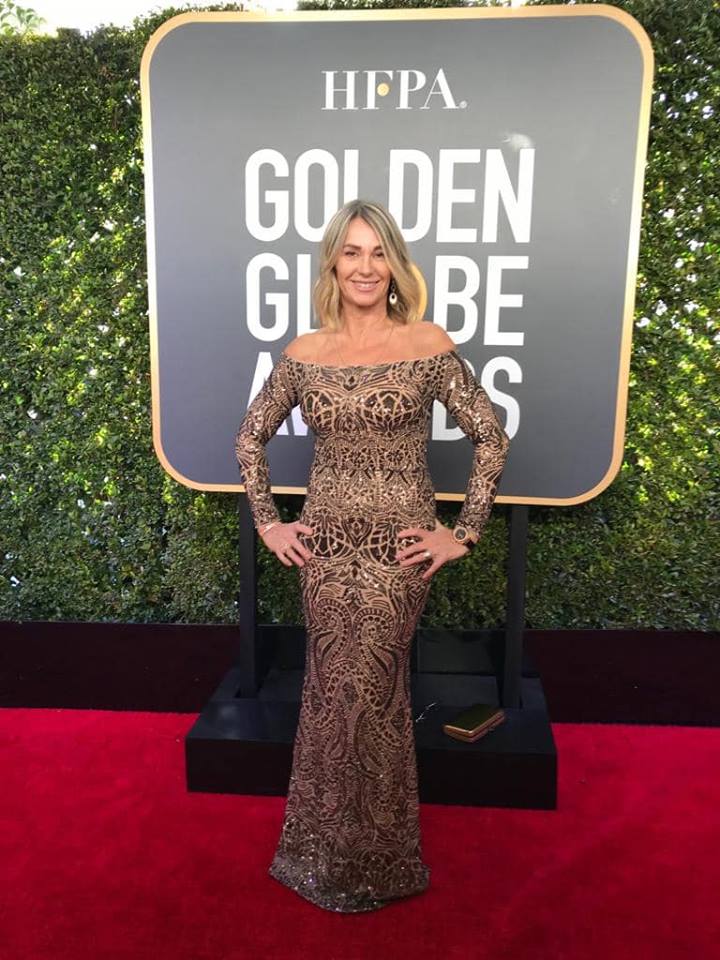 Nadia Comaneci, pe covorul rosu la Globurile de Aur alaturi de actori faimosi