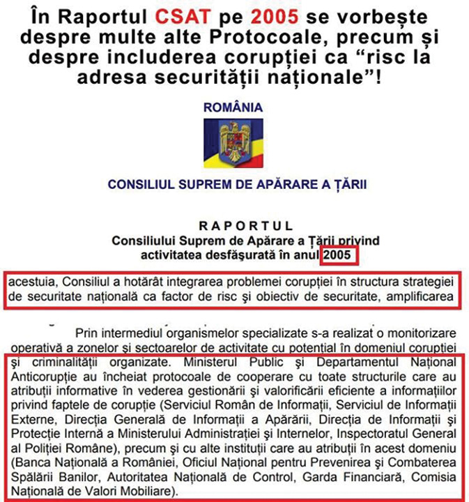 CCR  pune capac desecretizarii protocoalelor
