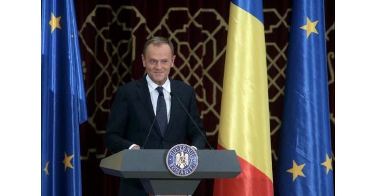 Donald Tusk a impresionat cu un discurs integral in romana (VIDEO)