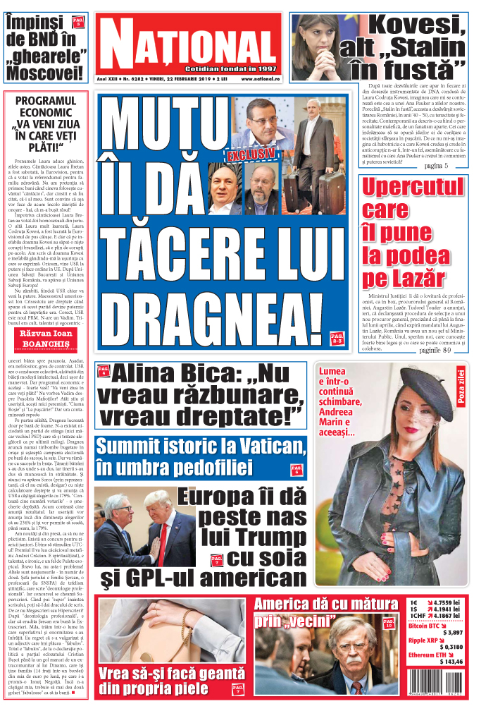 Editia tiparita 22 februarie 2019