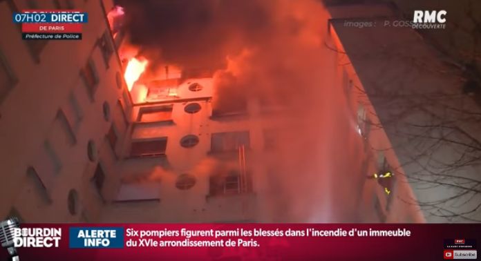 Opt oameni au murit in urma unui incendiu violent, la Paris (VIDEO)