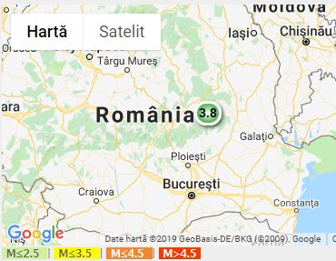 A fost cutremur, luni dupa-amiaza, in zona Vrancea