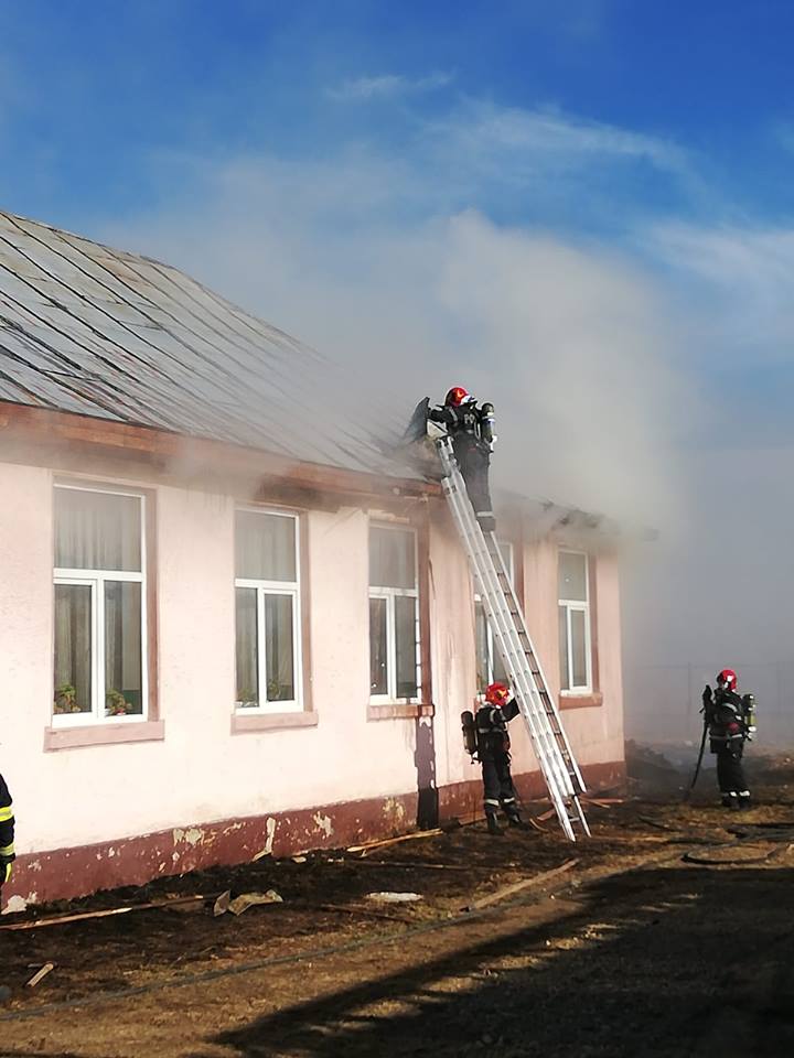 Incendiu la o scoala din Vrancea