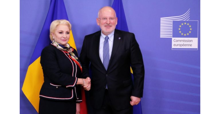 Dancila si Timmermans au discutat la Palatul Victoria