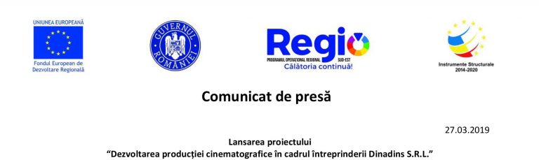 Lansarea proiectului „Dezvoltarea producției cinematografice în cadrul întreprinderii Dinadins S.R.L”